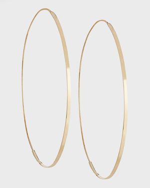 Flat Magic 14K Gold Hoop Earrings