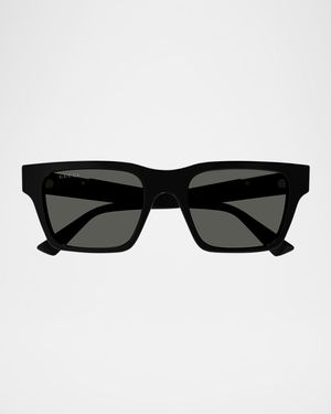 Men's GG1889S Acetate Rectangle Sunglasses