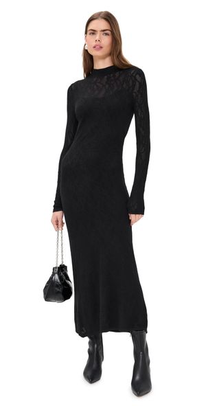 Z Supply Aden Mesh Dress Black S