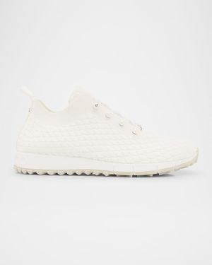 Veles Cotton Knit Pearly Stud Sneakers
