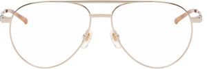 Gucci Gold Pilot Navigator Glasses