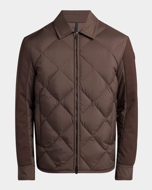 Men's Edit Diamond Quilt Aiguille Shirt Jacket