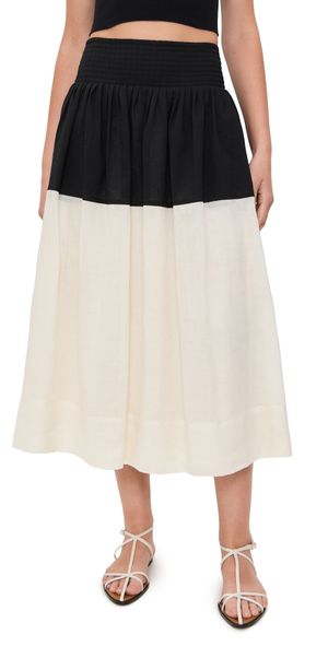 Sea Nicola Ramie Midi Skirt Multi XL