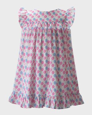 Girl's Cotton Candy Frill Dress, Size 2-10