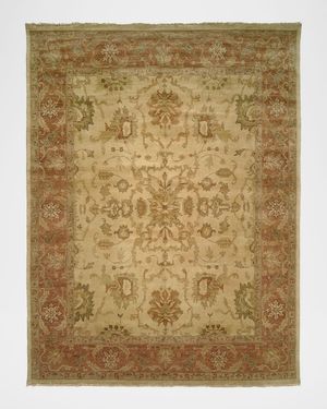 Latte Rust Oushak Rug, 9' x 12'
