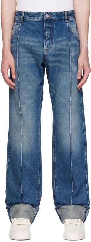 Balmain Blue Straight Jeans