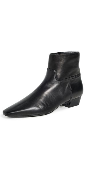 Stuart Weitzman Stassi Zip Booties Black 7.5