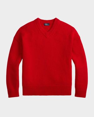 Cashmere High V-Neck Sweater