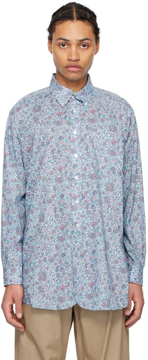 Engineered Garments Blue Floral Shirt