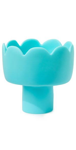 TF DESIGN Small Footed Bowl Turquoise One Size