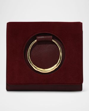 The Hunter Cutout Suede & Leather Crossbody Bag