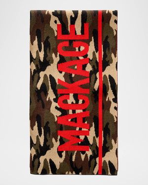 Men's Juno Wool Camouflage Logo Scarf