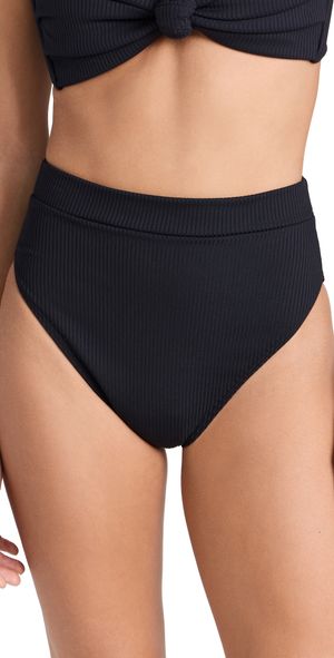 Montce Paulina Bikini Bottoms Black Rib XL