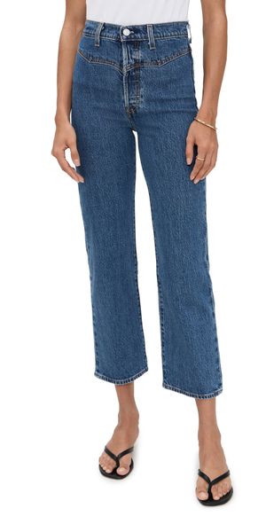 Levi's Ribcage Western Yoke Jeans Valley View Stone 25