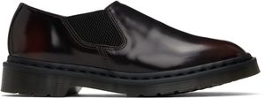Dr. Martens Black & Red Louis Arcadia Leather Slip-on Loafers