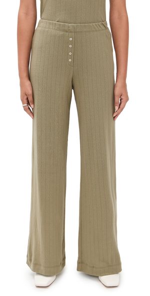 Leset Pointelle Boxer Pants Cypress XS