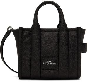 Marc Jacobs Black 'The Galactic Glitter Mini' Tote