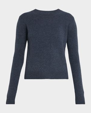 Sony Cashmere Shrunken Crewneck Sweater