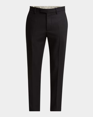 Men's Slim Flat-Front Evening Pants