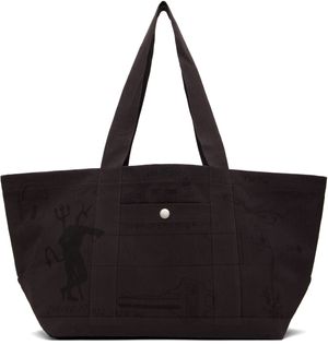 Small Talk Studio Purple Hand Drawn Utility Tote