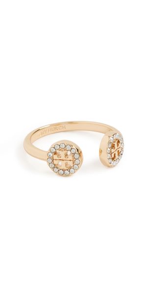 Tory Burch Miller Pave Open Ring Tory Gold / Crystal 7