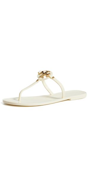 Tory Burch Mini Miller Flip Flops Ivory 12