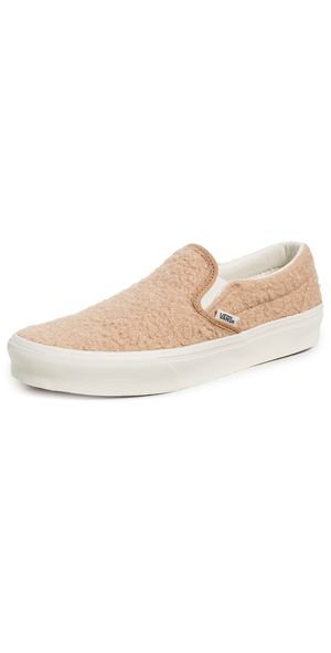 Vans Classic Slip On Sneakers Sherpa Tan M 6.5/ W 8