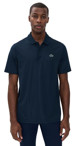 Lacoste Regular Fit UV Protect Golf Polo Shirt Navy Blue XXL