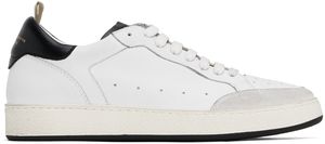 Officine Creative White & Black 'The Answer 001' Sneakers
