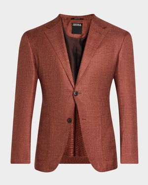 Men's Cashmere-Blend Houndstooth Sport Coat