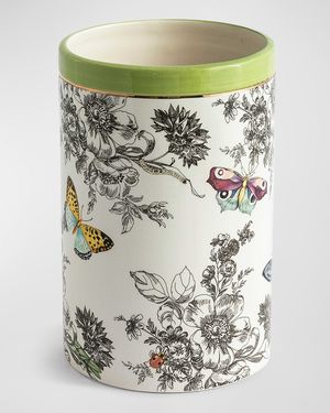 Butterfly Toile Short Vase