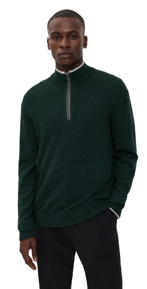 Greyson Sebonack Cashmere Blend Quarter Zip Jesper L