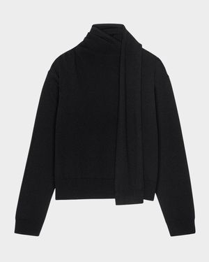 Cortina Wool-Cashmere Scarf Sweater