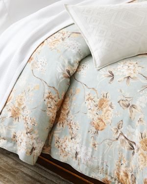 Elisabetta Sage Duvet Cover, FULL-QUEEN