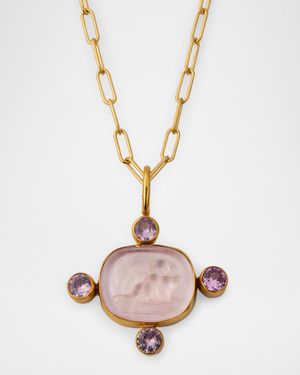 Petite Guardian Angel Charm Necklace