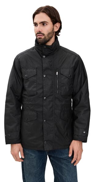 Barbour Sapper Wax Jacket Black/Classic M
