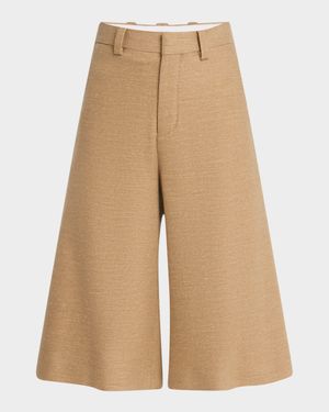 Drake Light Wool Cashmere Bermuda Shorts