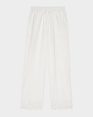Emmie Embroidered Drawstring Pants