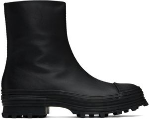 CAMPERLAB Bottes noires à semelle Traktori