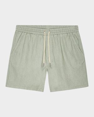 Men's Gregor Drawstring Linen Shorts