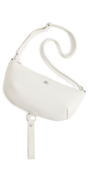 Courrèges Holy Eclipse Leather Bag Blanc Casse One Size