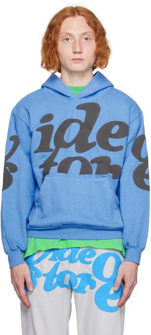 Video Store Apparel Blue Mega Puff Hoodie