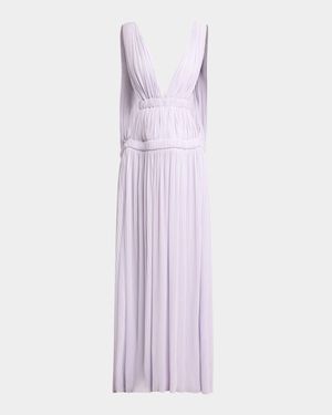 Serra Plunging Cutout Matte Jersey Gown
