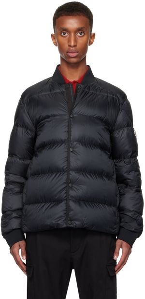 Moncler Black Bazena Short Down Jacket