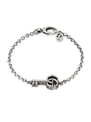 Women's GG Marmont Sterling Silver Key Charm Bracelet - Silver