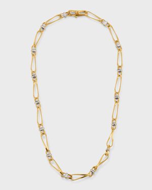 18K Yellow Gold Marrakech Onde Single Link Necklace