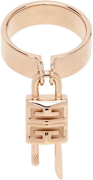 Givenchy Bague doré rose à cadenas