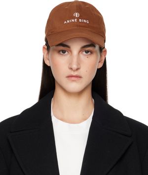 ANINE BING Brown Jeremy Baseball Cap