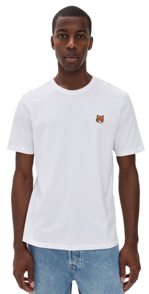 Maison Kitsuné Fox Head Patch Regular Tee White XL
