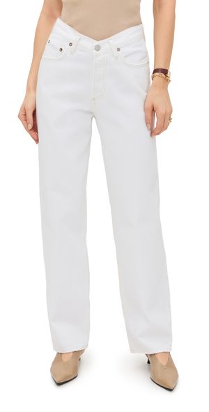 AGOLDE V Waist Baggy Jeans Milkshake 31
